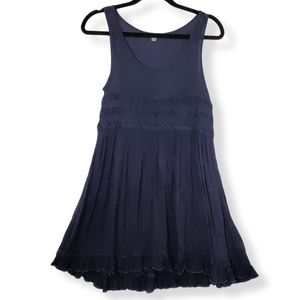 Aerie Navy Swing Tank Mini Dress Trapeze Tunic